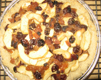 Apple Strips and Raisins Pie